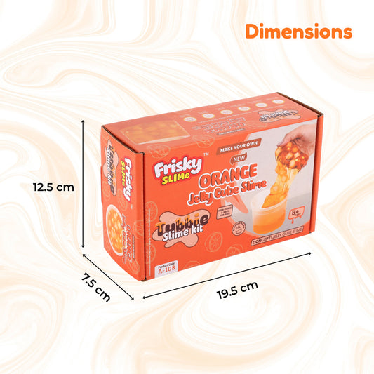DIY Orange Jelly Cube Slime Kit