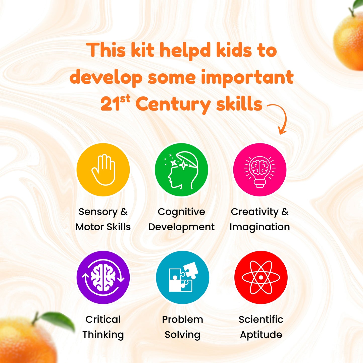 DIY Orange Jelly Cube Slime Kit