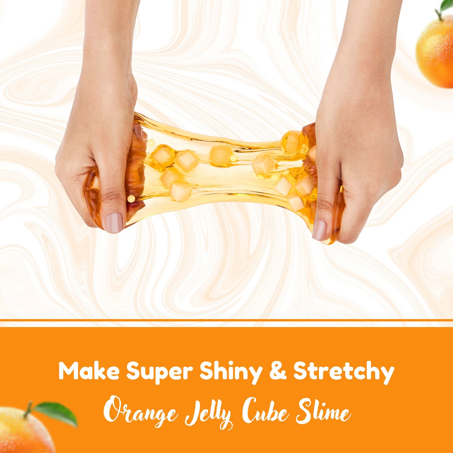 DIY Orange Jelly Cube Slime Kit