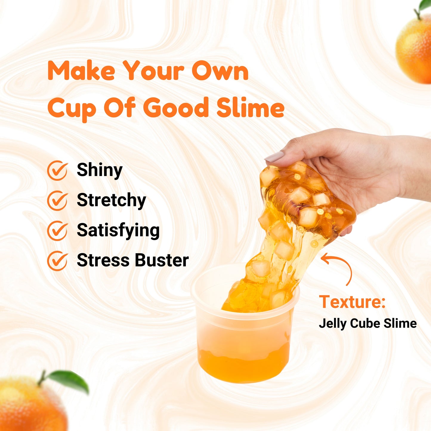 DIY Orange Jelly Cube Slime Kit