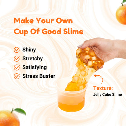 DIY Orange Jelly Cube Slime Kit