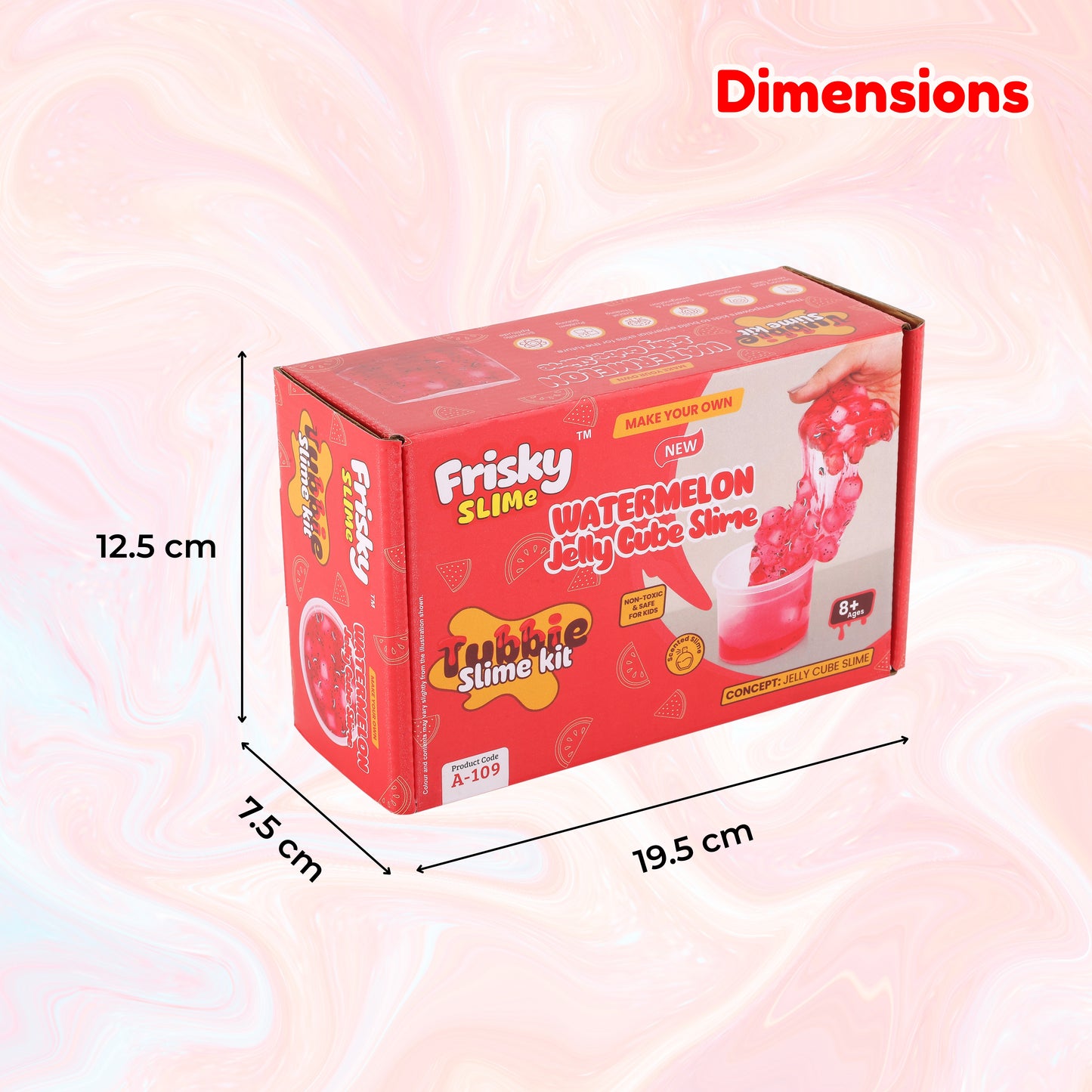 DIY Watermelon Jelly Cube Slime Kit