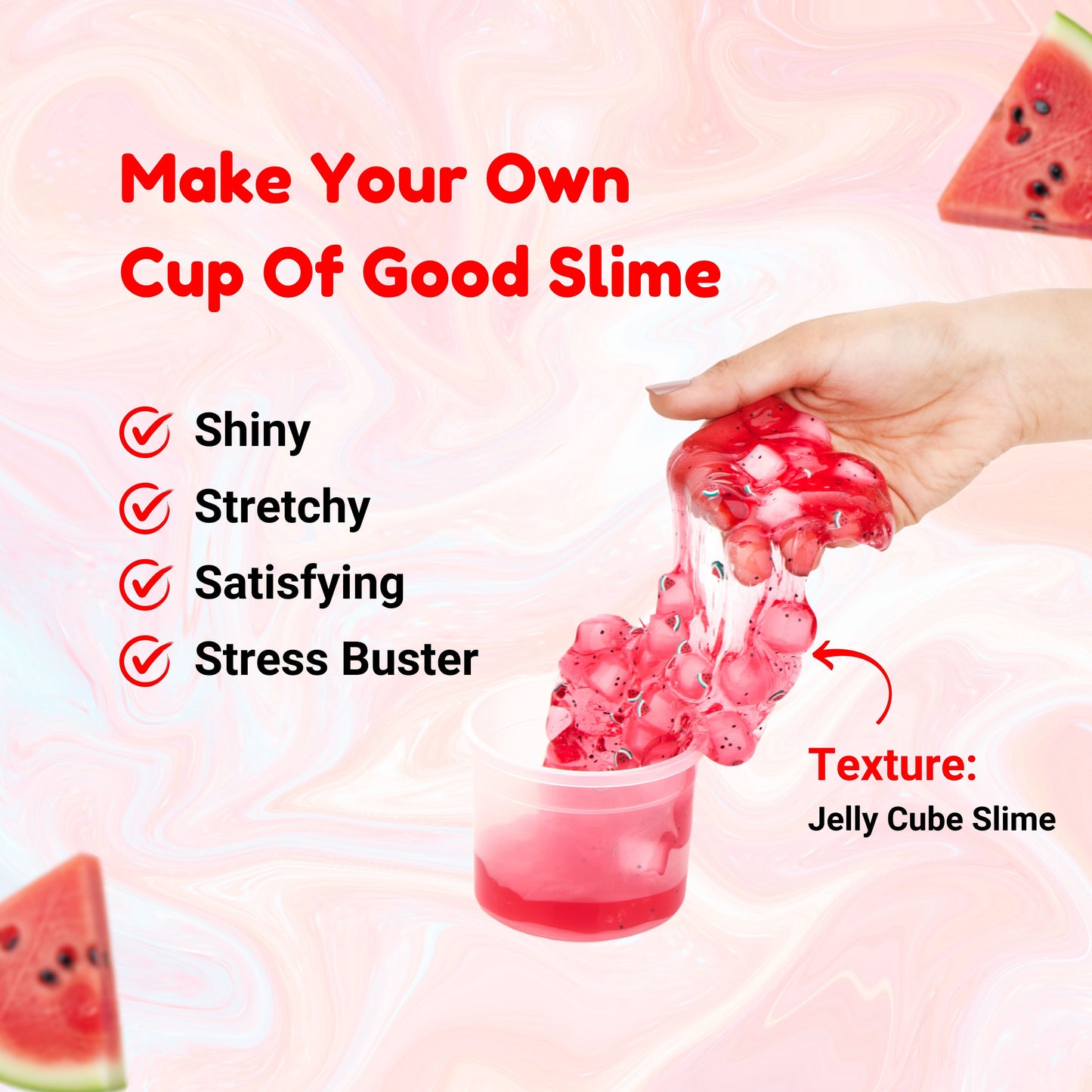 DIY Watermelon Jelly Cube Slime Kit