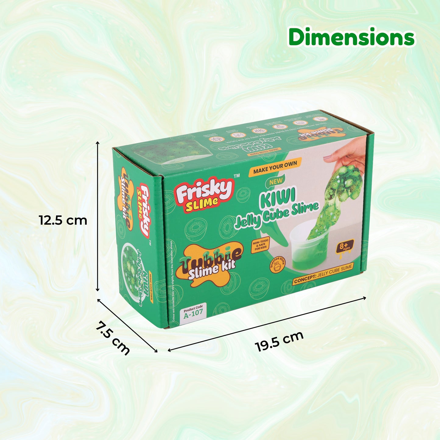 DIY Kiwi Jelly Cube Slime Kit