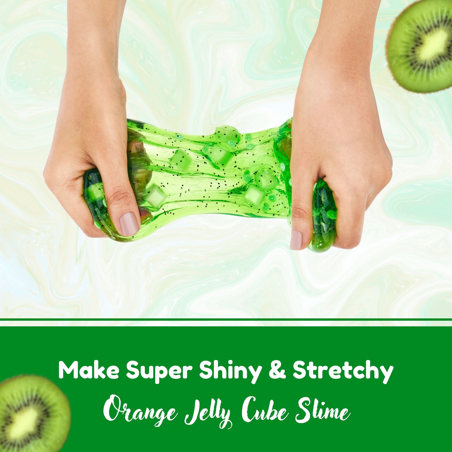 DIY Kiwi Jelly Cube Slime Kit