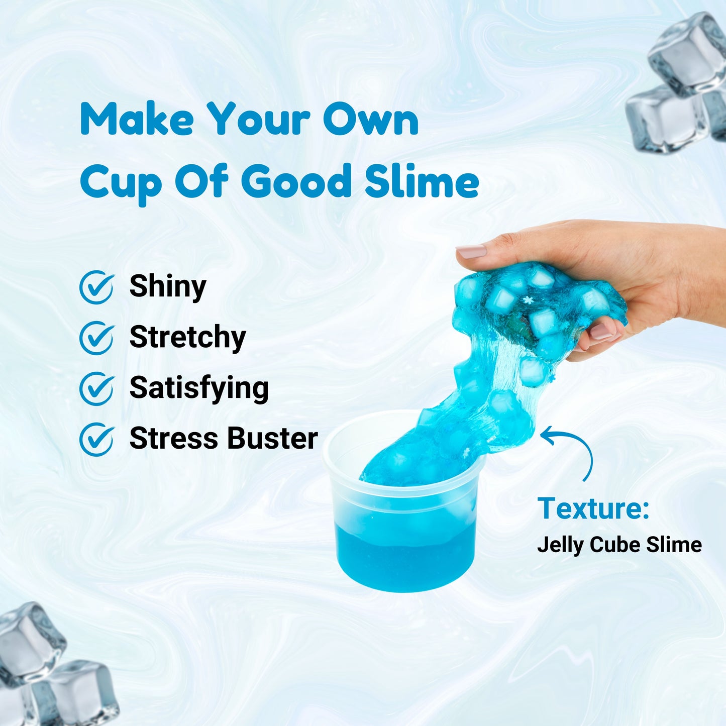 DIY Ice Pop Jelly Cube Slime Kit