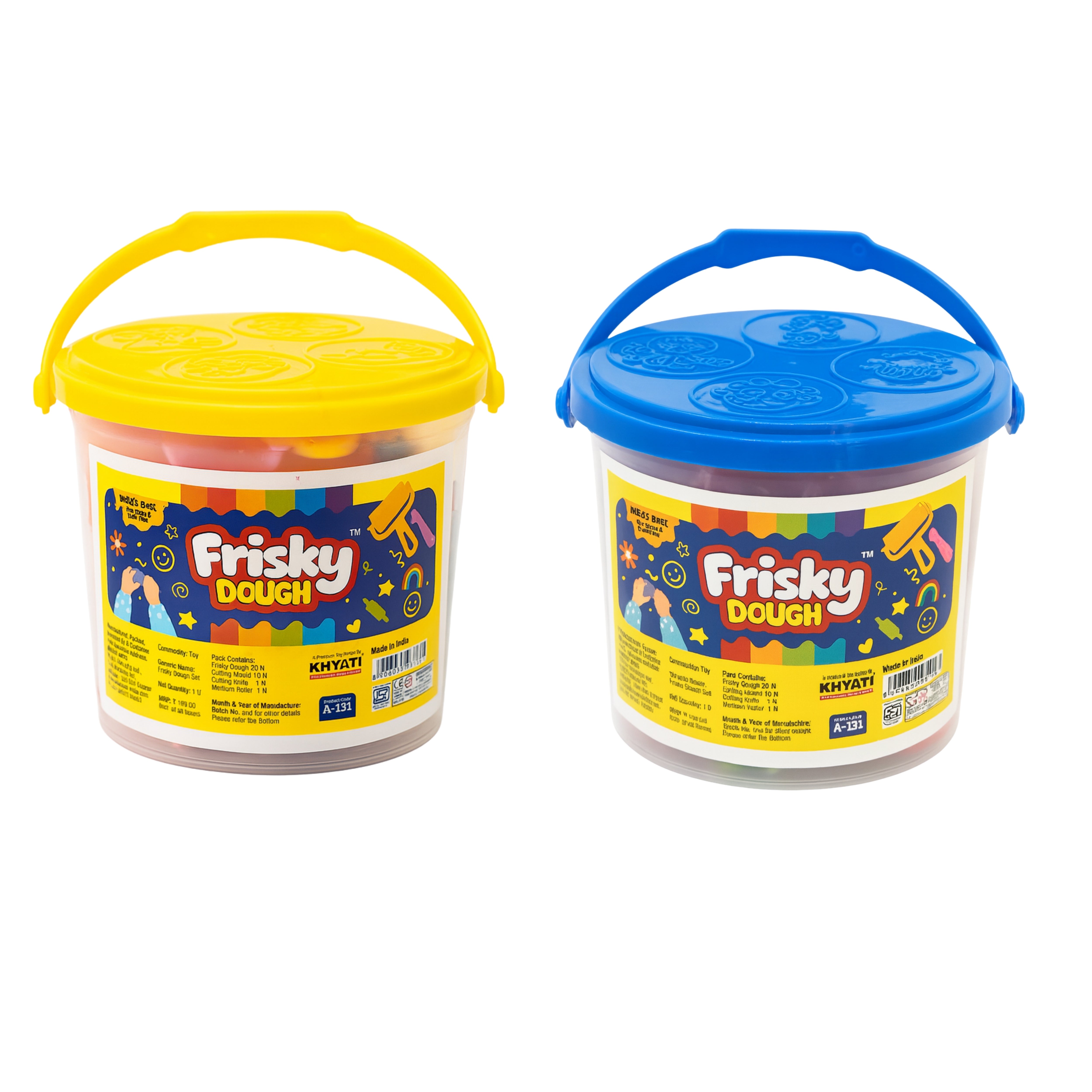 Frisky Play Dough for Kids India – Frisky Dough 2 Bucket Set | Frisky India ...