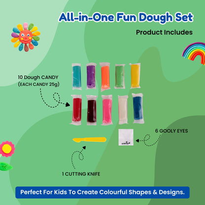 Frisky Dough in Suitcase with Googly Eyes * 2 Nos Set