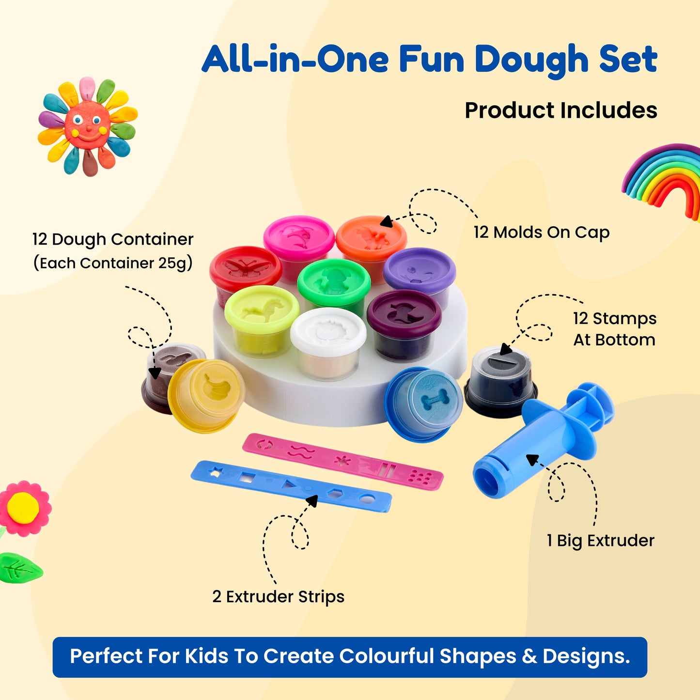 Frisky Dough 12 Colours Set
