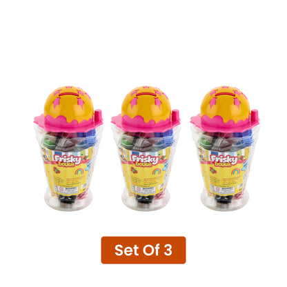 Frisky Dough in Icecream Cone Coin Collector * 3 Nos Set