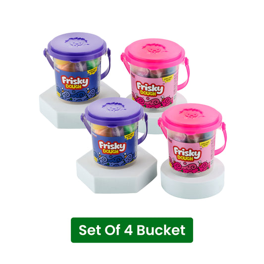 Frisky Dough in Bucket * 4 Bucket Set